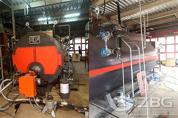1Ton Caldera de aceite para fábrica textil de Madagascar